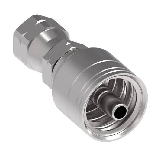 MNPT Swivel Crimp Straight Hose Fitting, 3/4 in