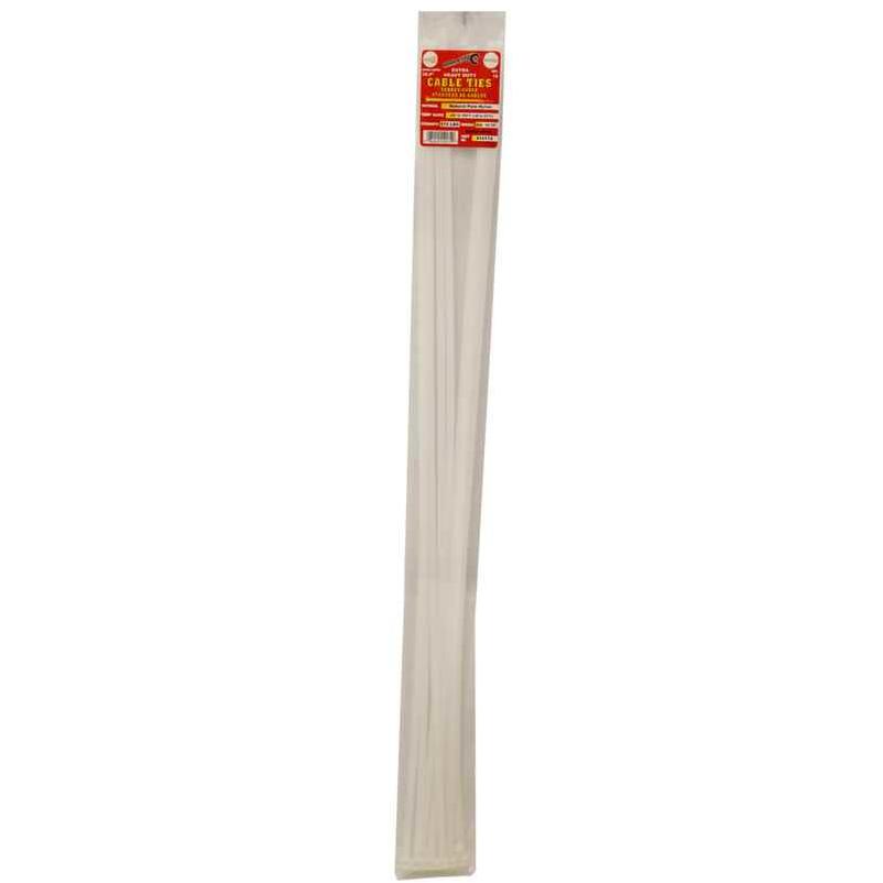 Zip Tie 36.5" 175lb. Tensile Extra Heavy Duty 10 PC Natural