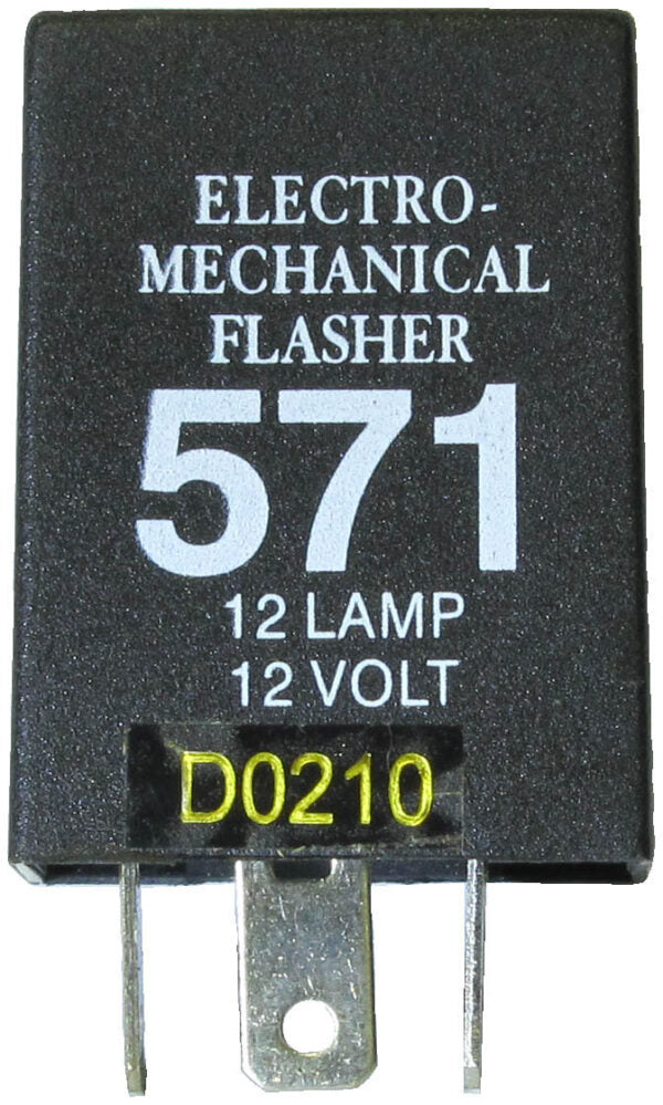Flasher, 12-Light Electro-Mechanical, 3-Prong