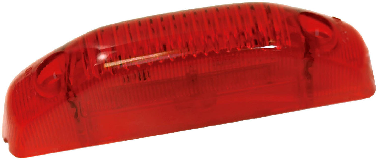 LED Marker/ Clearance, P2, Rectangular, Thin-Line, 4.5"X.9" Multi-volt, Red