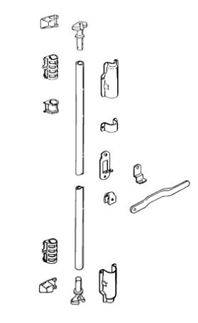 Seal Plate Rear Lock Rod - Swing Door
