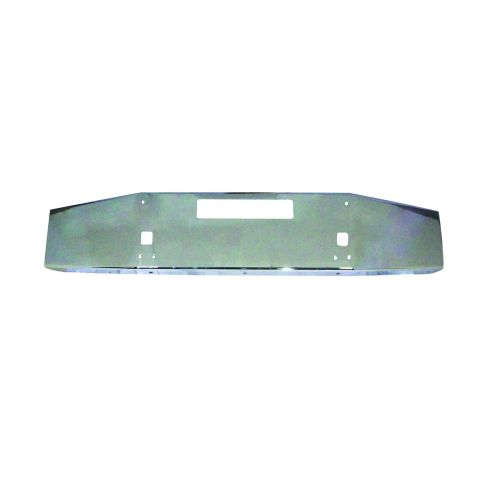 Front, Chrome Bumper Assembly w/o Fog Lamp Holes for Kenworth T800/T880 2004+