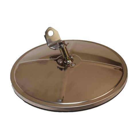 Mirror, Round, Convex, Chrome, 8.5"