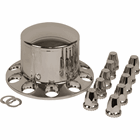 Chrome Hub Cover Set - Rear