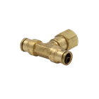 Female Branch Tee Brass PTC Fitting - 1/4"x 1/4" NPTF