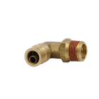 90 Degree Male Swivel Elbow Brass PTC Fitting - 3/8"x1/4"