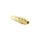 Straight Male Brass Reusable Fittings Hose ID: 1/2"; Thread (NPT): 3/8"
