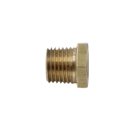 Brass Hex Reducer Bushing - 3/8" NPT X 1/8" NPTF