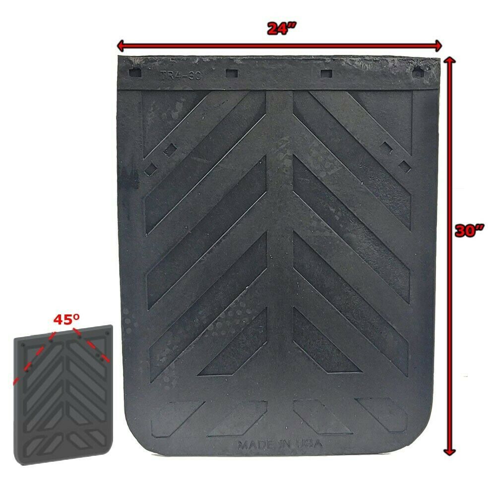 MUDFLAP 24X30 HYBRID RUBBER/PLAS COMP CHEVRON