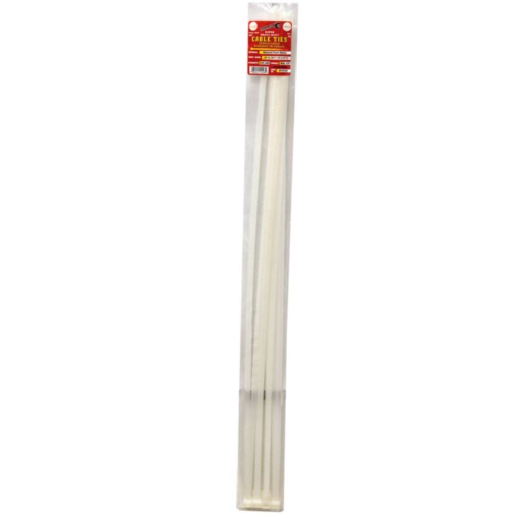 Zip Tie 40" 250lb. Tensile Super Heavy Duty  10 PC Natural