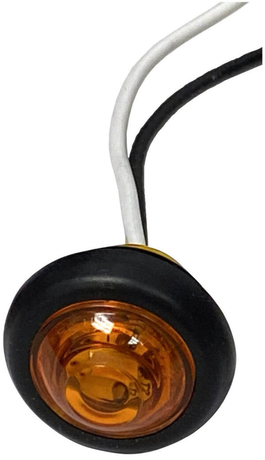 LED Marker/ Clearance, PC-Rated, Round, Kit, 0.75", amber