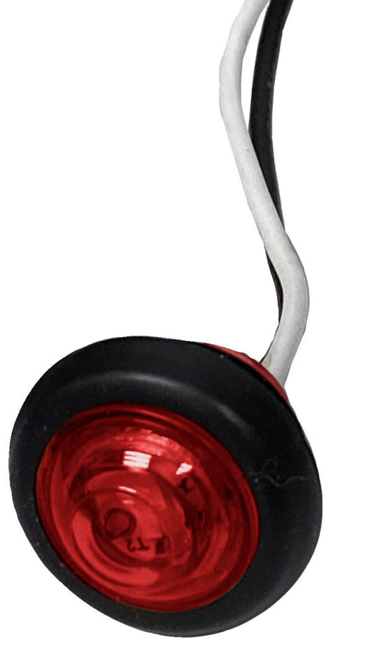 LED Marker/ Clearance, PC-Rated Round, Kit, 0.75", red