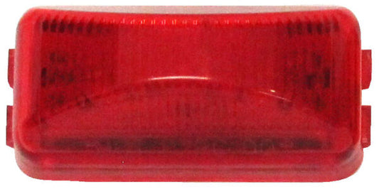 LED Marker/ Clearance, PC-Rated Rectangular, 2.48"X1.2", red