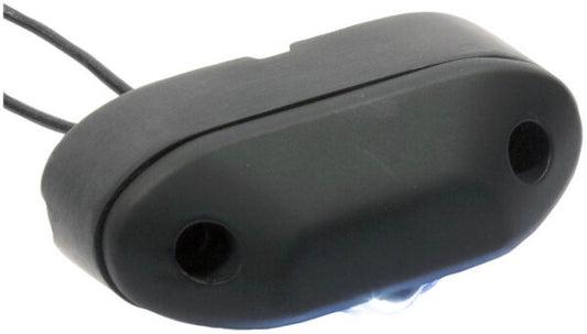 LED License Light, Top-Mount, Oval, Single Diode w/ .180 Bullets, 3"X1.23", white