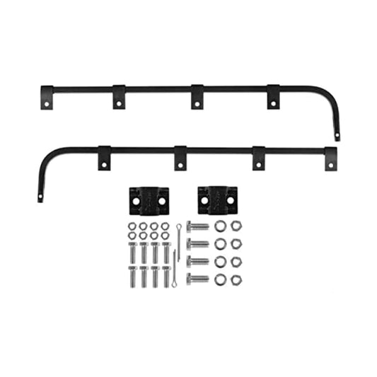Black Straight Mud Flap Hanger with bracket - Pair
