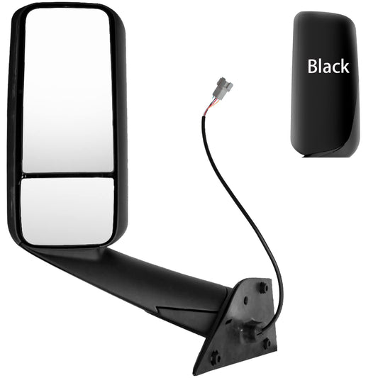 Door Mirror Black For Freightliner Cascadia LH 2018+