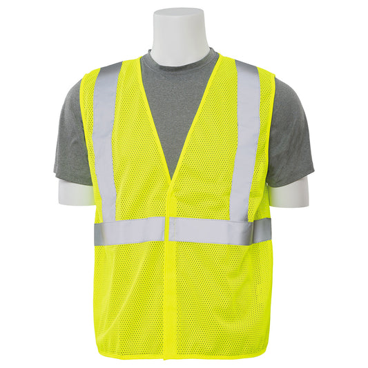 Mesh Safety Vest Hi Viz Lime Large