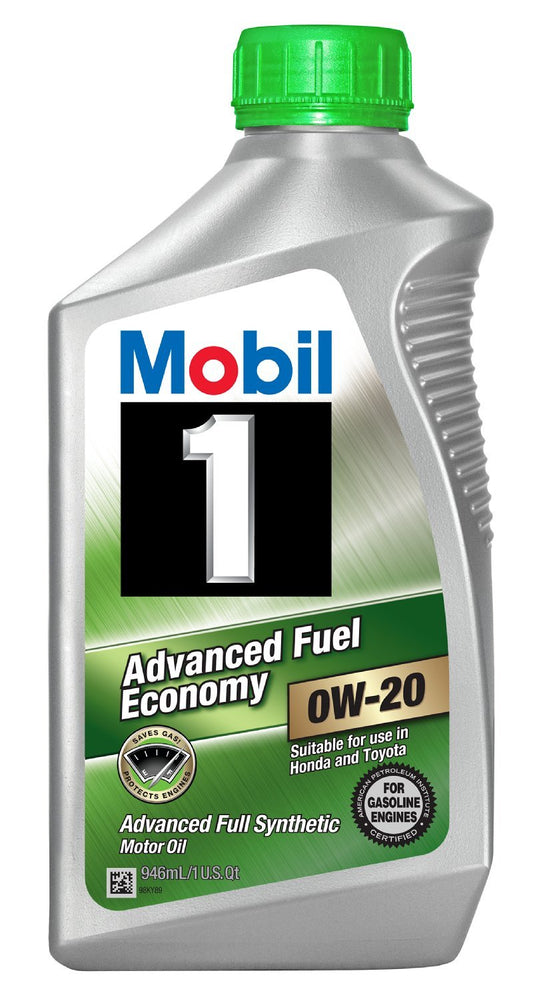 Mobil 1 Advanced Full Synthetic Motor Oil 0W20, 1 Quart