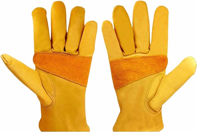 Yellow Winter Lined Gloves - X Large