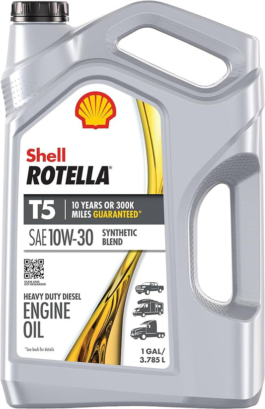 Shell Rotella T5 10W30 Synthetic Blend - 1 Gallon