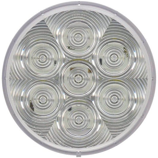 LED Back-Up Light, Round, Grommet-Mount, 4", white