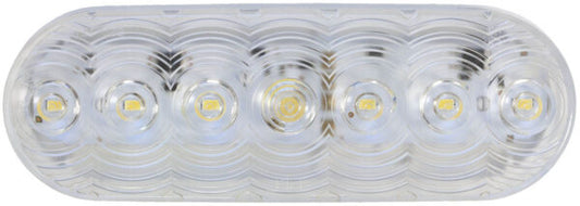 LED Back-Up Light, Oval, Grommet-Mount, 6.5"X2.25", white