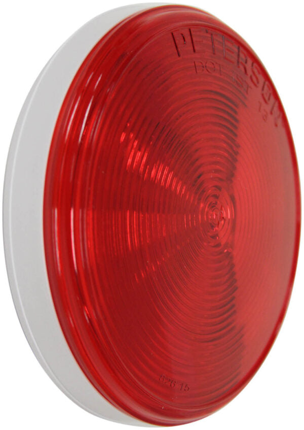 LED Stop/Turn/Tail, Round, Single Diode, Grommet-Mount, 4″, red