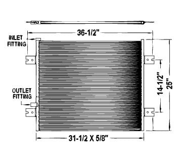 Peterbilt 2005-2007 All Models Condenser