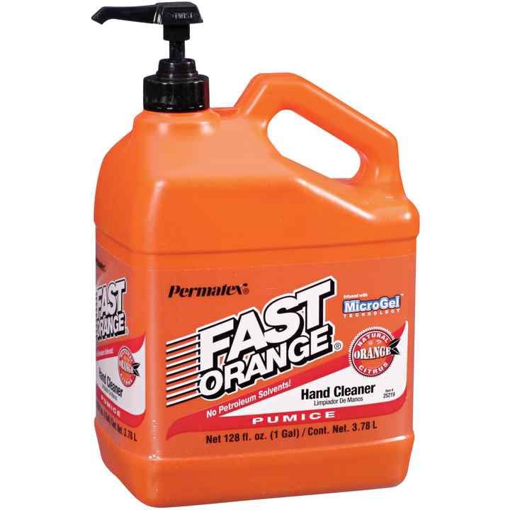 Permatex Fast Orange Pumice Lotion Hand Cleaner with Pump, 1 Gallon