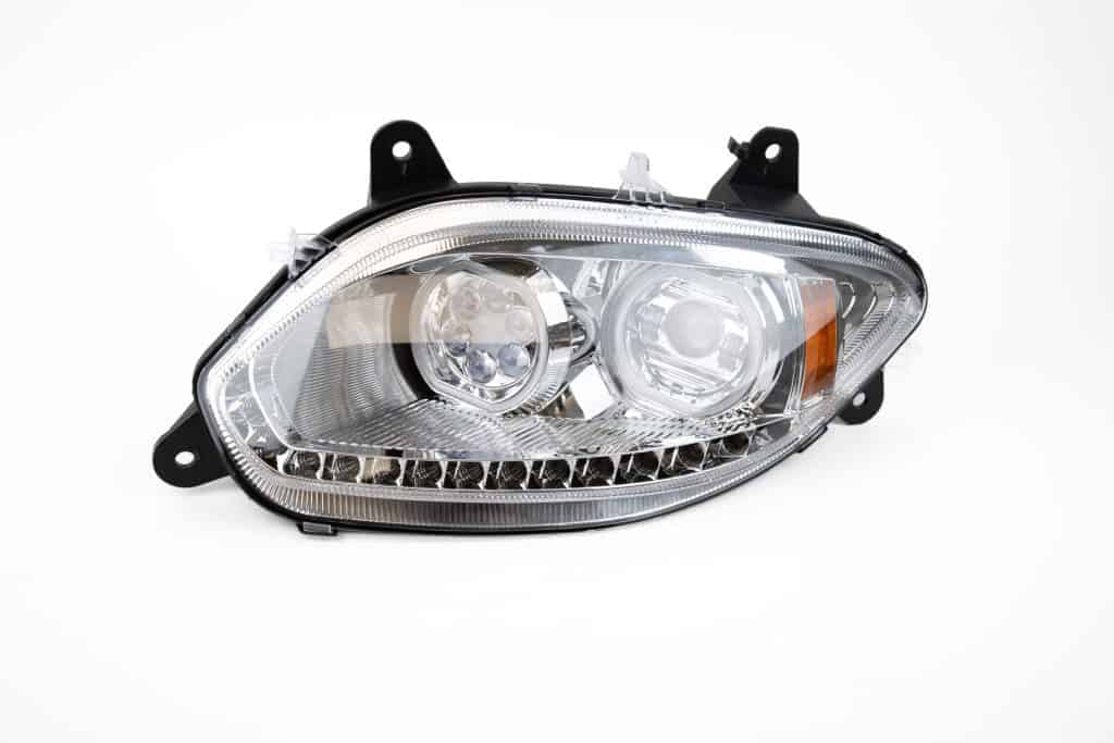 International LT Series LED Projector Headlight With Turn Signal LH (Chrome Housing) 2017+