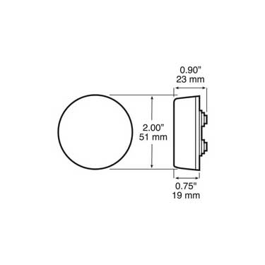 ABS Malfunction Incandescent Light, 2"