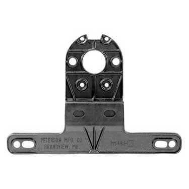 License Bracket, Universal, Black Plastic, 8.5"X2.75"