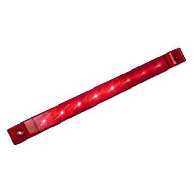 LED Stop/Turn/Tail, Rectangular, Thin-Line 15.78"X1.3", red, poly bag