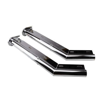 Mud Flap Hanger Set, Angled Chrome 1 1/8" X 26 1/4"