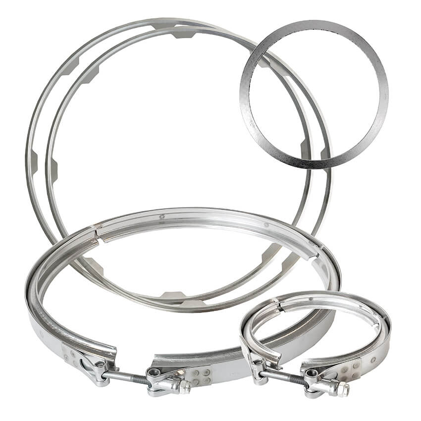 Volvo / Mack V-Clamps and Gasket Kit - 23108406 – Parts Bazaar ...