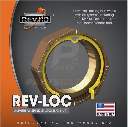 Rev-Loc TN Trailer Spindle Nut - 447-4743, AX16-2625, 614743