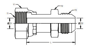 Female Swivel to Male JIC 0.688