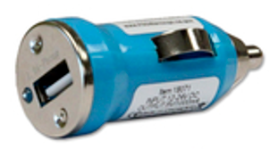 Compact Car Charger 1amp - Blue