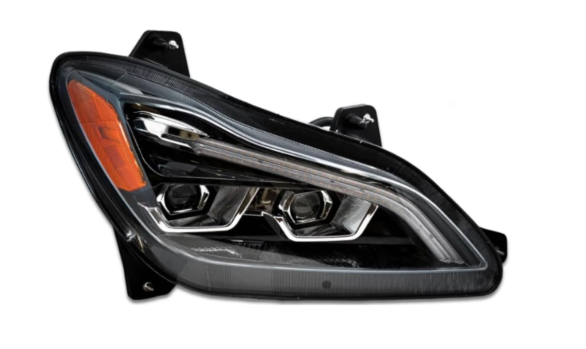 Kenworth T680 Next Gen LED Headlight  Black Housing Passenger Side