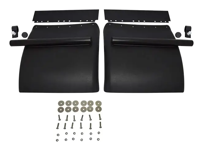 24" x 24" Black Poly Quarter Fender Set
