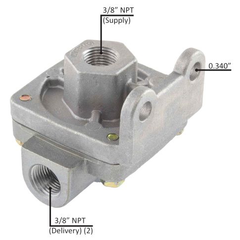 QR-1 VALVE 3/8"S-3/8"D-3/8"D - KN32005
