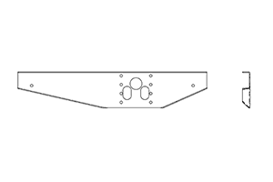 Wabash Mounting Bracket Landing Gear Roadside