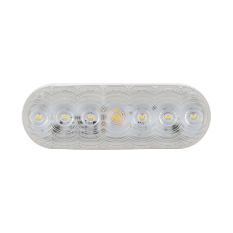 LED Back-Up Light, Oval, Grommet-Mount, 6.5"X2.25", white