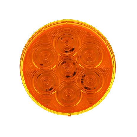 LED Turn Signal, Front & Rear, Round, Grommet-Mount, 4", amber