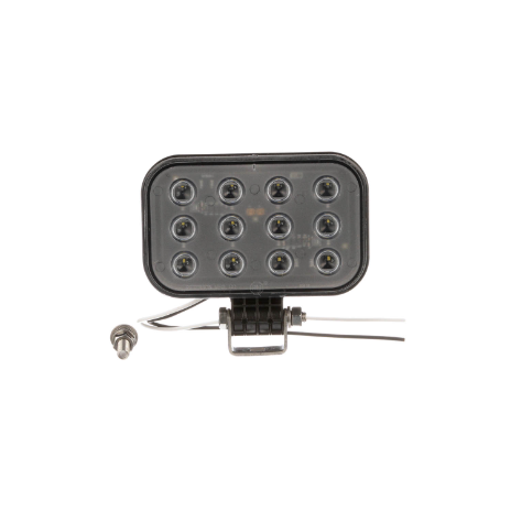 LED Work Light, Rectangular, Pedestal-Mount, 1000 Lumens, Multi-volt, Hardwired w/ stripped leads, 3"X 5", white