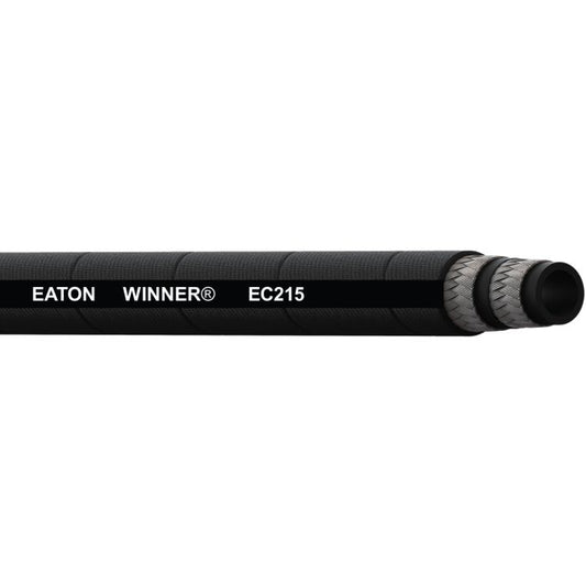 EC215 Black Synthetic Rubber 2-Wire Braided Hose, 1/2 in, 350 ft L, 4000 psi