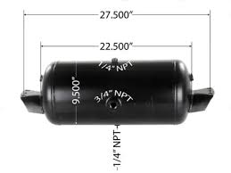 Air Tank 1488 Cubic in Vol 9.500in Dia - 2001R