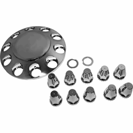 Chrome Hub Cover Set  - Front