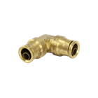 Union 90 Degree Elbow Brass PTC Fitting: 3/8"