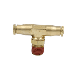 Male Branch Tee Brass PTC Fitting 1/2" X 1/2" X3/8"